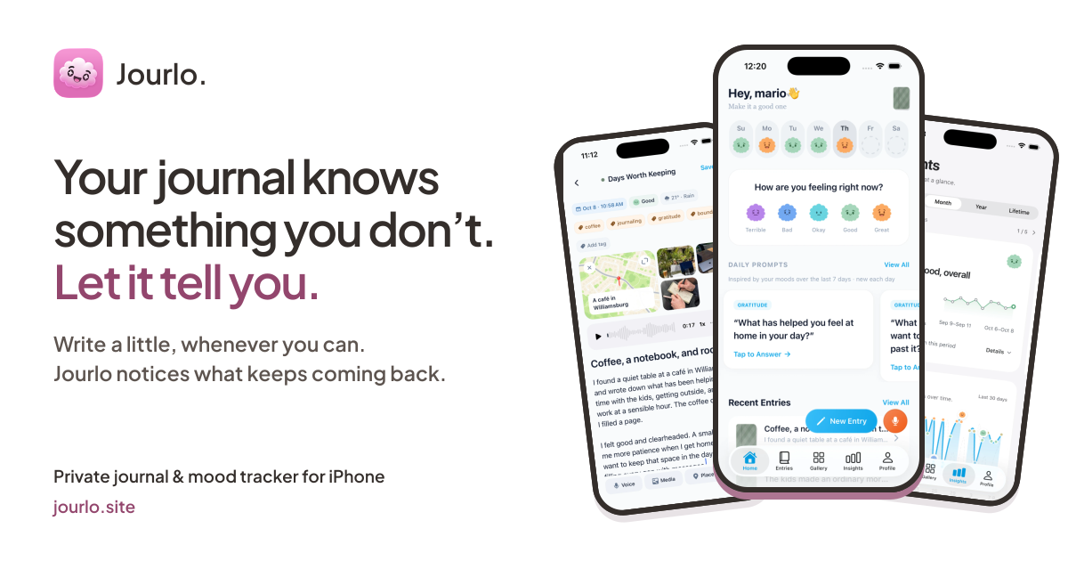 I thought about stopping work on my journal app, A few people kept using it